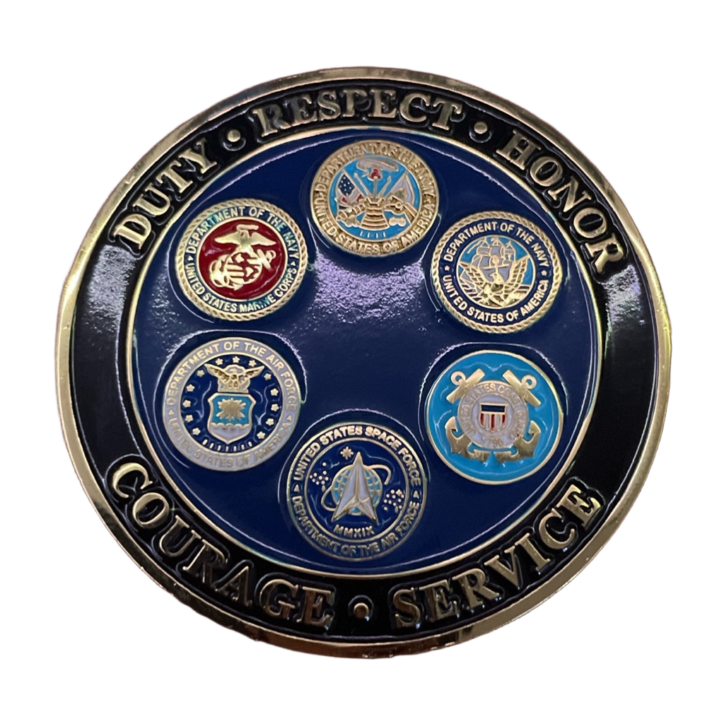 USVA Service Coin — back