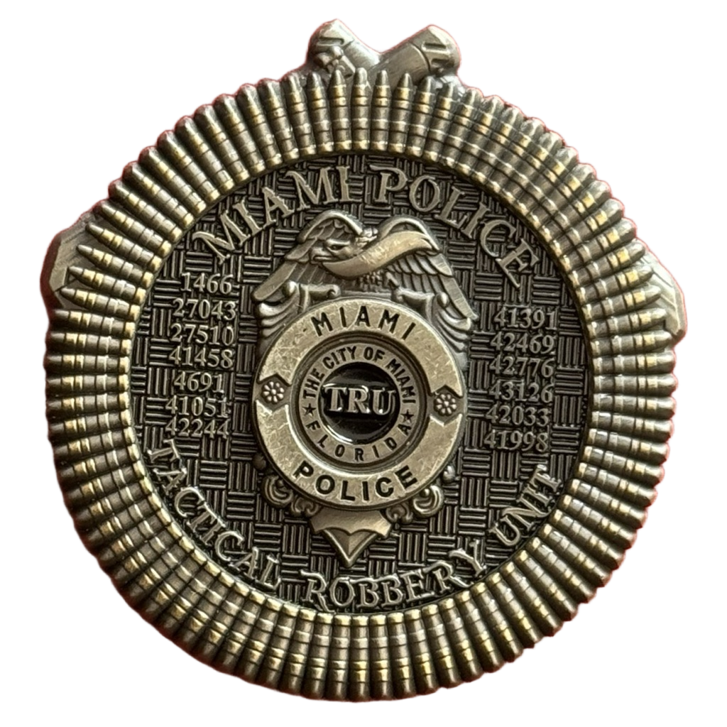 Miami Police Department TRU Tactical Robbery Unit Florida — back