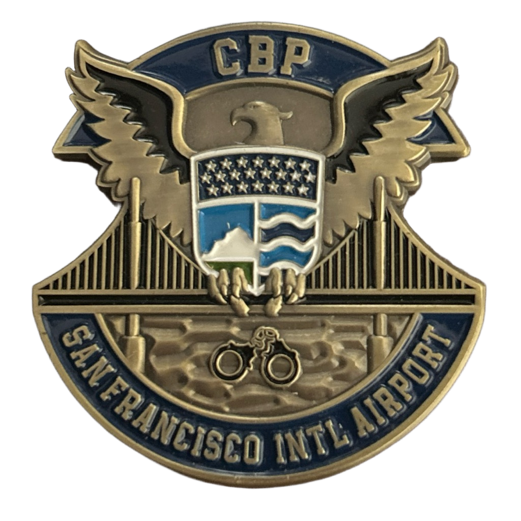California border patrol airport — front