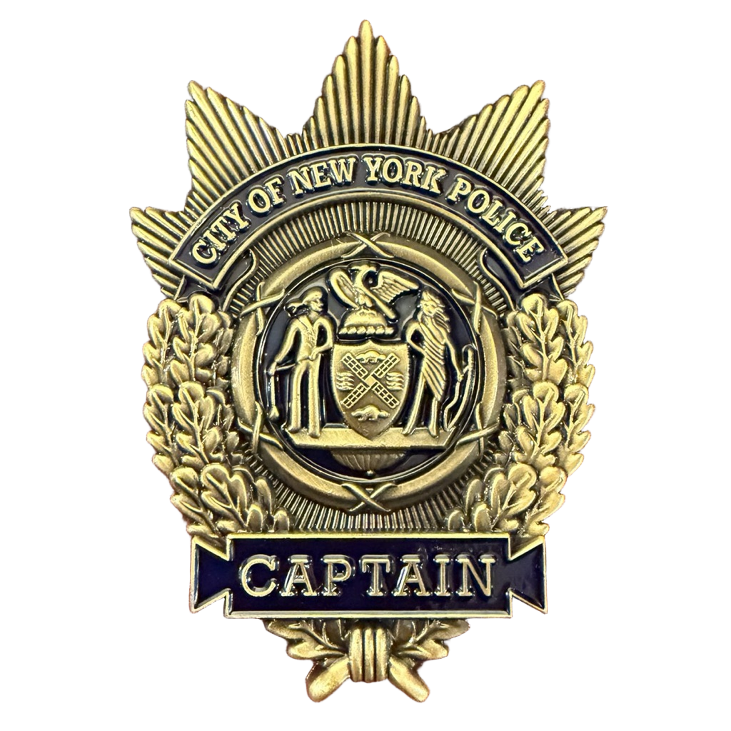 NYPD Captain Rank Shield / Captain America — front