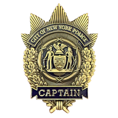 NYPD Captain Rank Shield / Captain America