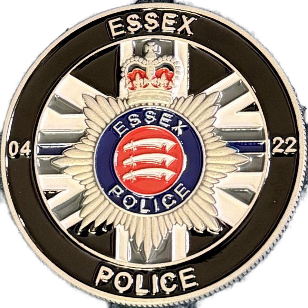 Essex Police Stansted Airport Firearms and Tactical Team Challenge Coin — back