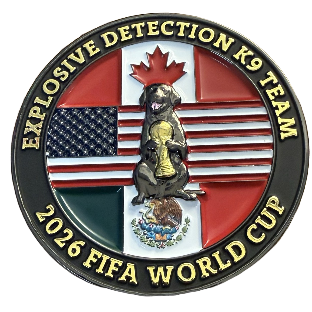 US Department of Homeland Security Explosive Detection K-9 Team FIFA — back
