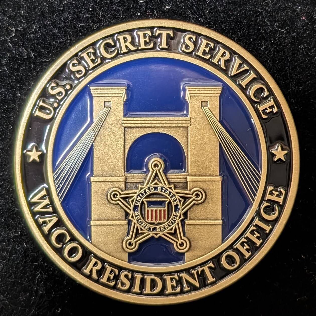 Waco U.S. Secret Service Coin — back