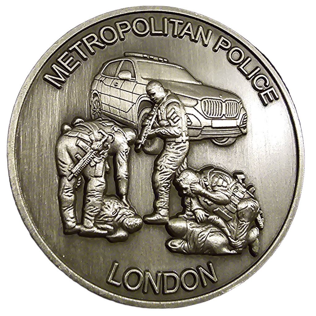Specialist Firearms Command & Metropolitan Police Challenge Coin — back