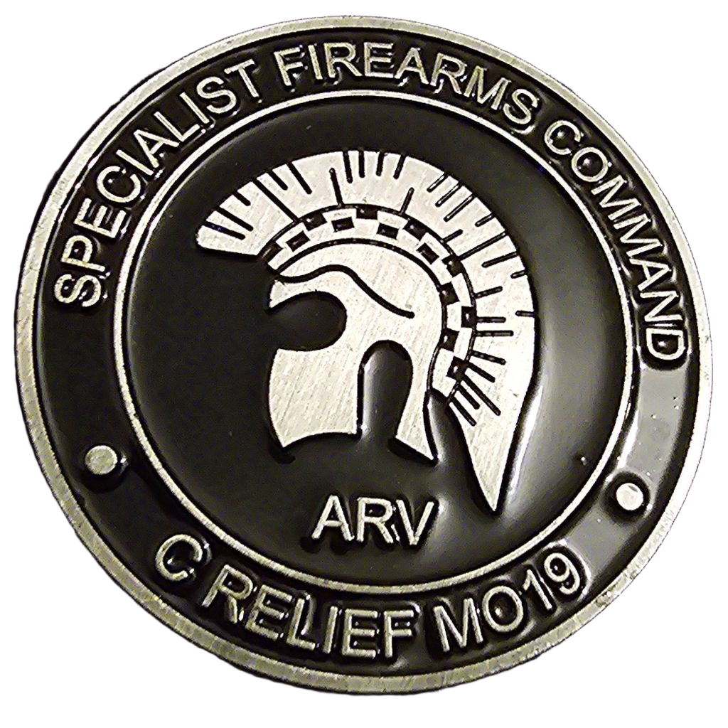 Specialist Firearms Command & Metropolitan Police Challenge Coin — front