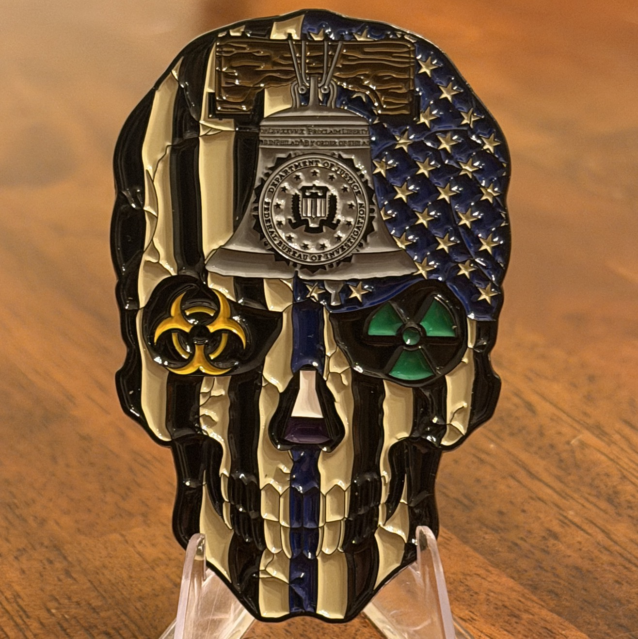 FBI Philadephia CBRN Skull — back