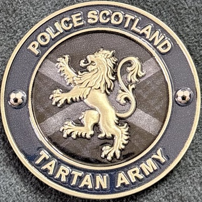 Police Scotland Tartan Army Challenge Coin