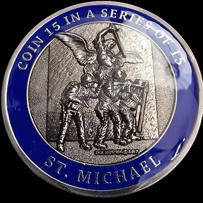 Dick Kramer coin 15 in a series of 15 St. Michael