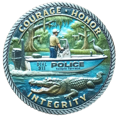 Temple Terrace Police Department Challenge Coin