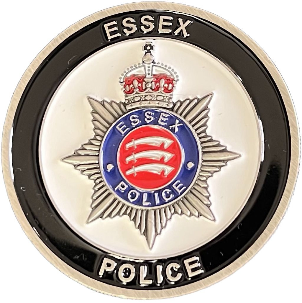 Essex Police Firearms Training Challenge Coin — back