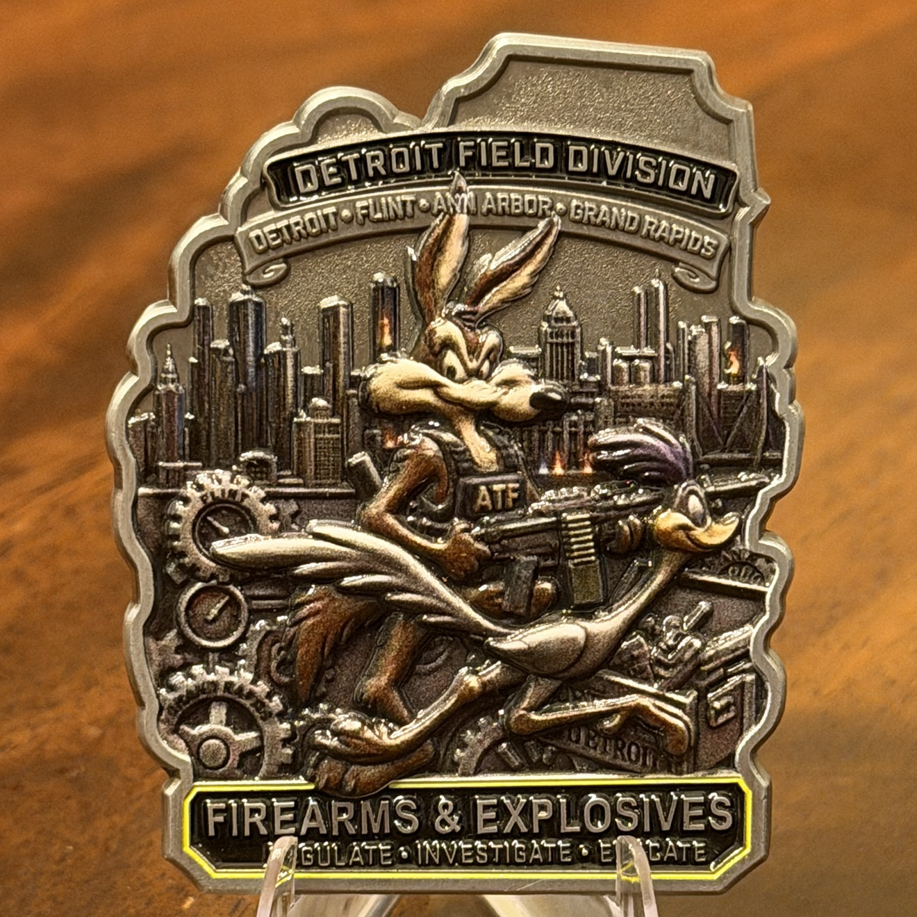 ATF Detroit Industry Operations Wiley Coyote — back