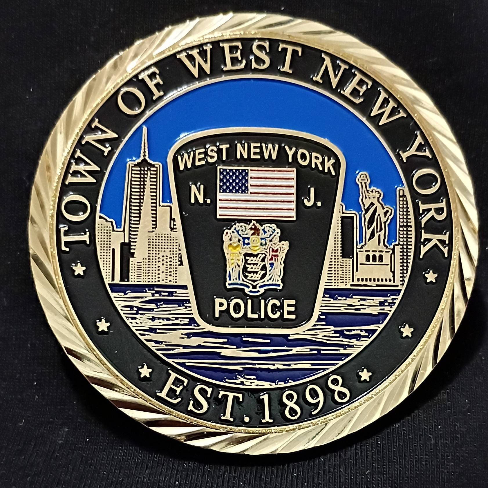 West New York Police Challenge Coin — front
