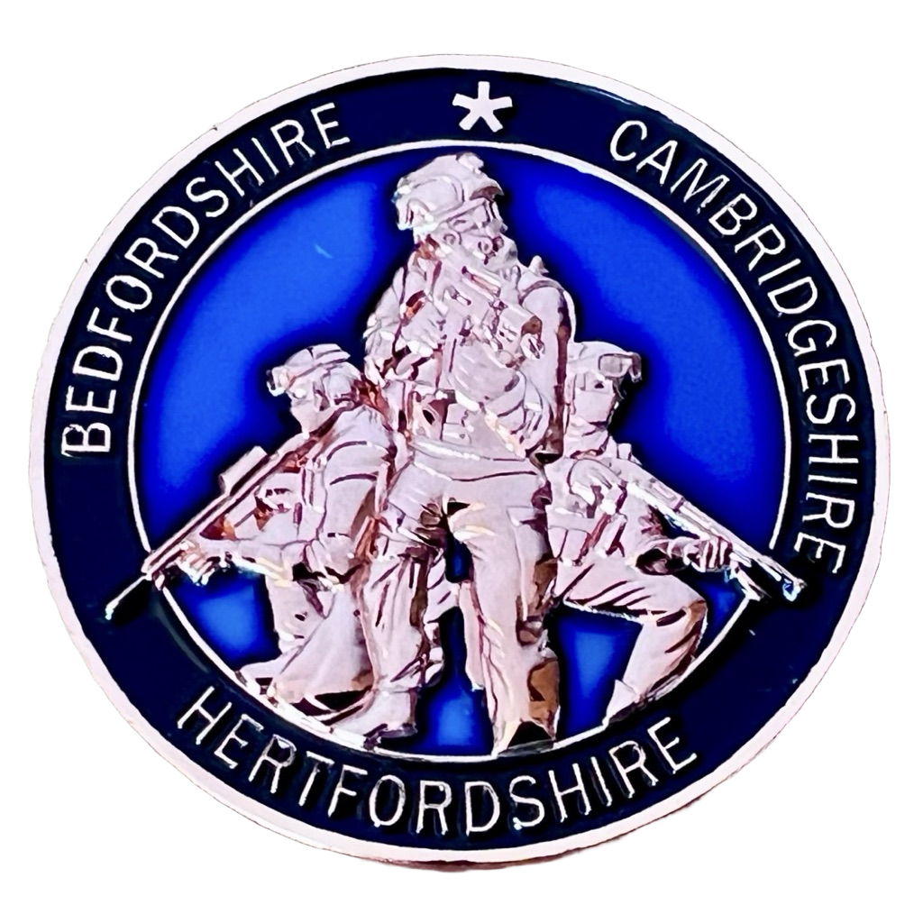 Bedfordshire Cambridgeshire Hertfordshire Armed Policing Unit Challenge Coin — front