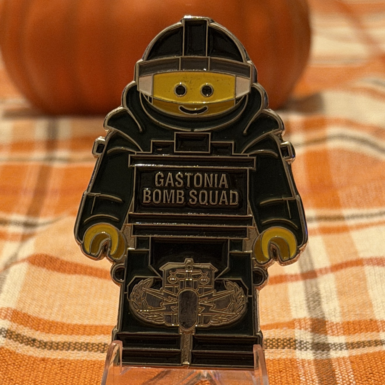 Gastonia Bomb Squad LEGO Man — front