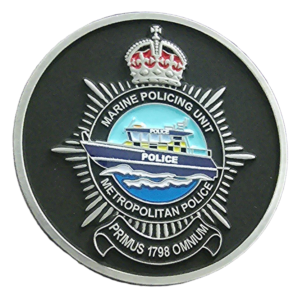 Marine Policing Unit & UCSST Challenge Coin — front
