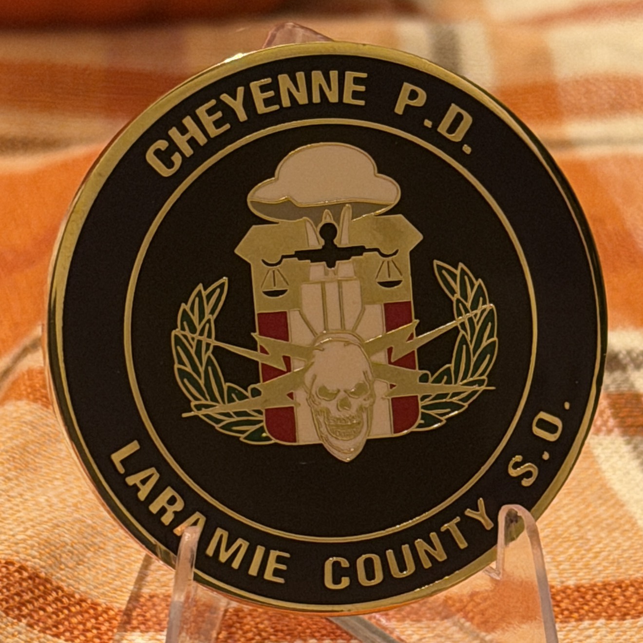 Cheyenne Police/ Laramie County sheriffs office Bomb Squad — front