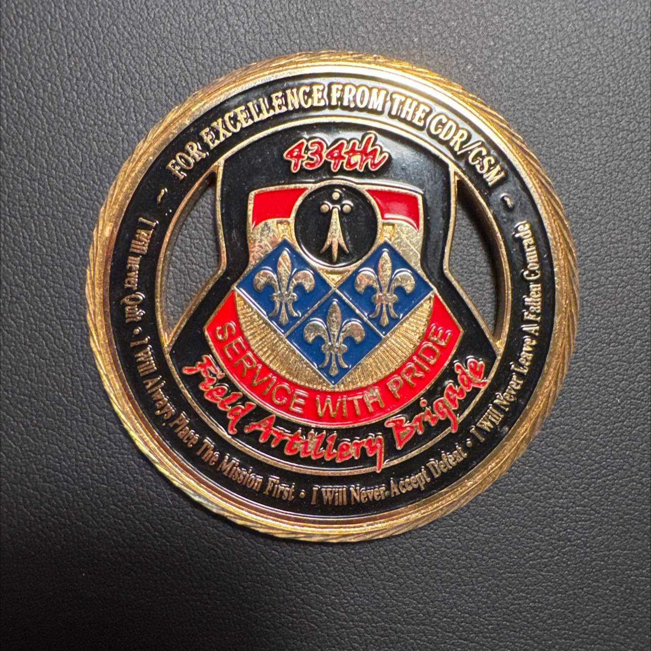 434th Field Artillery Brigade — front