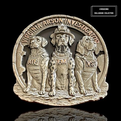 Virginia Arson Investigators K9 (silver)