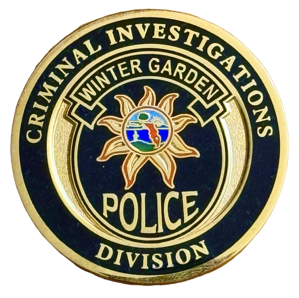 Winter Garden Police - Criminal Investigations (Florida) — front