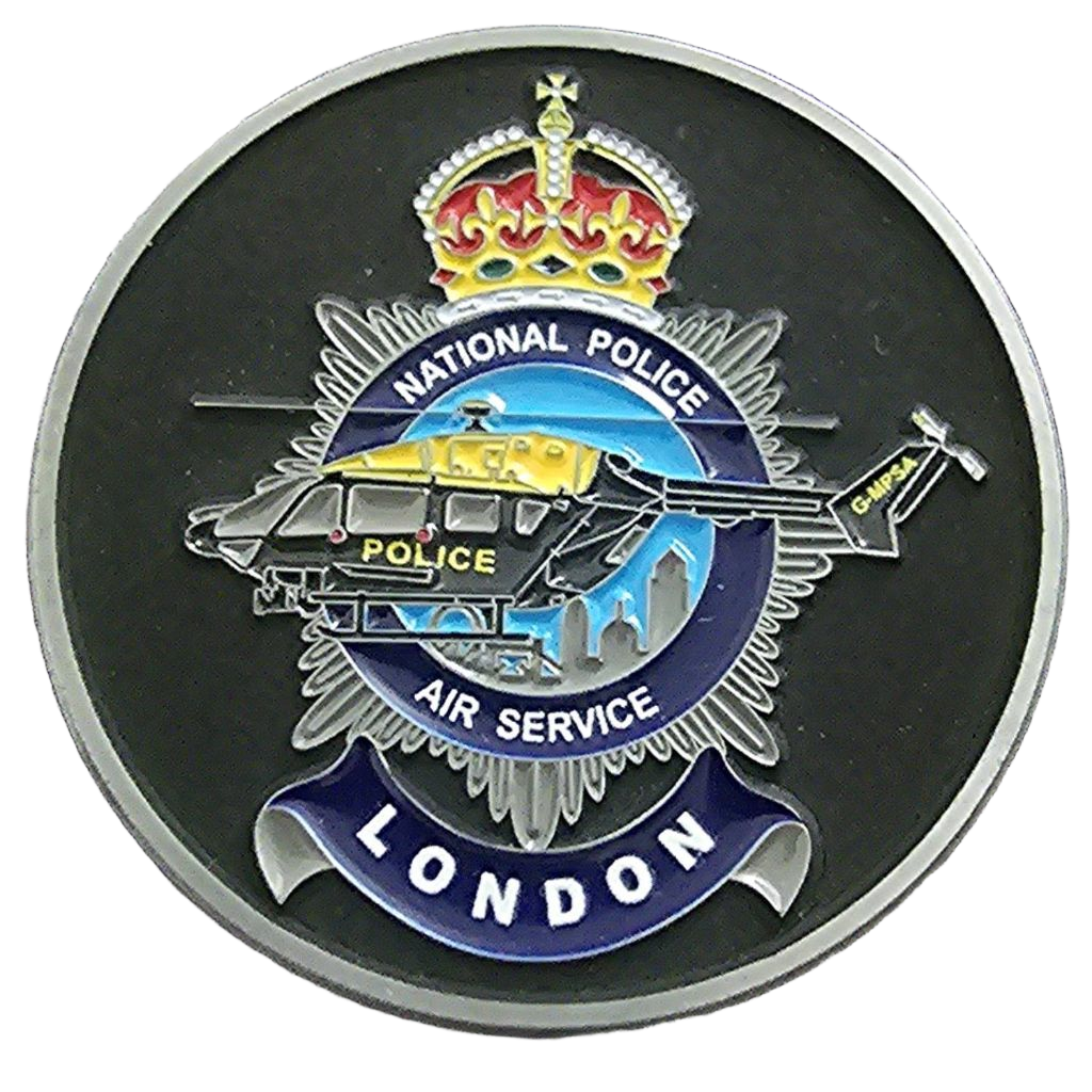 National Police Air Service London Challenge Coin — front