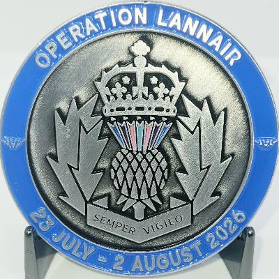 Police Scotland Operation Lannair Challenge Coin