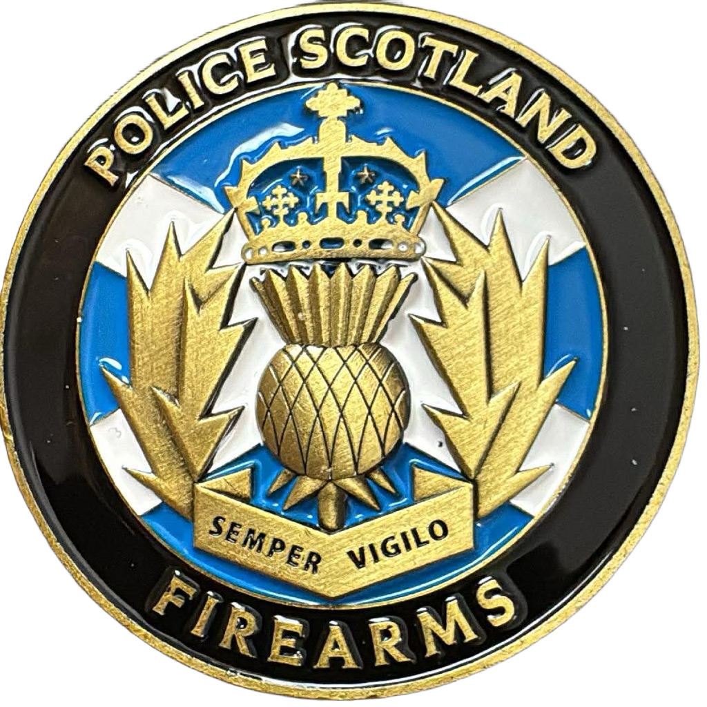 Police Scotland Firearms Challenge Coin — back