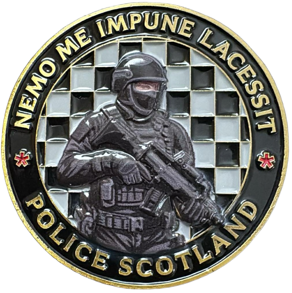 Police Scotland Firearms Challenge Coin — front