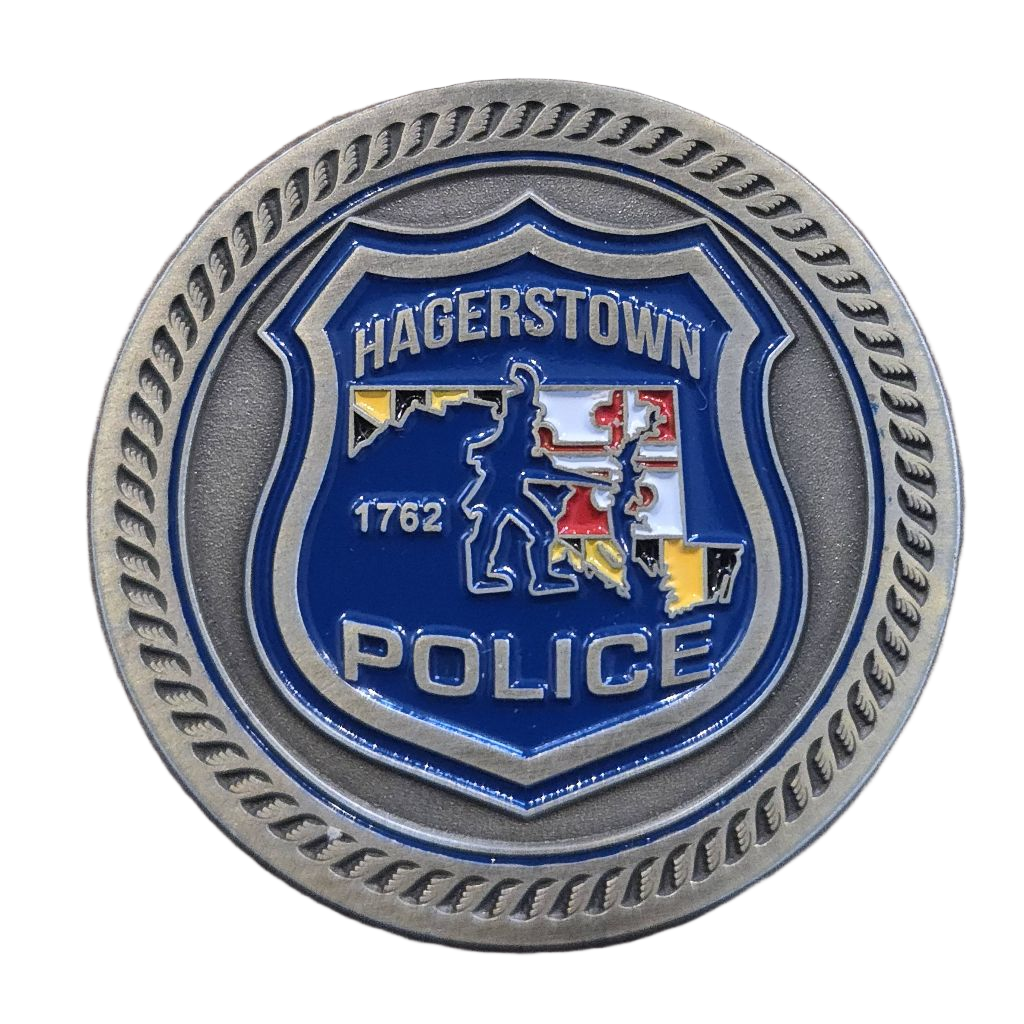 Hagerstown Police Department Coin — back