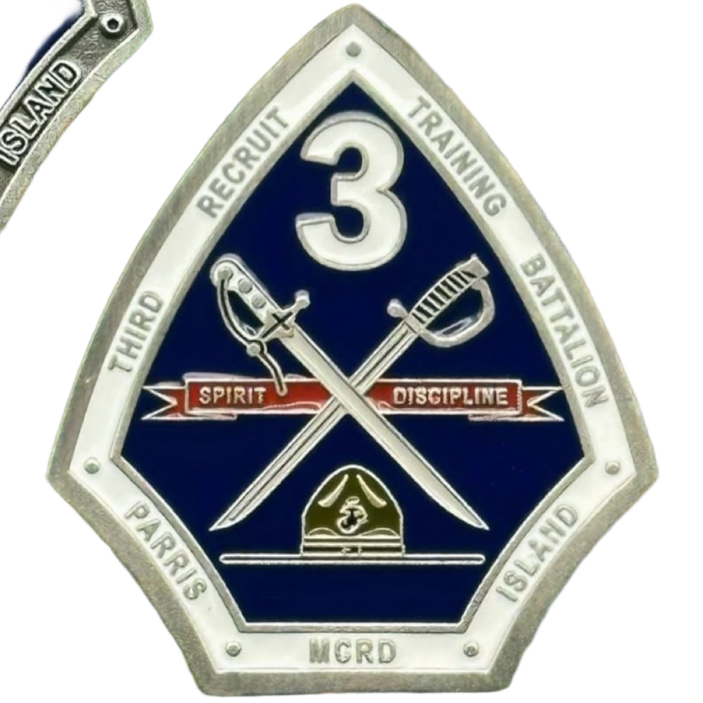 THIRD RECRUIT TRAINING BATTLION KILO COMPANY SPIRIT DISCIPLINE  MCRD PI — back