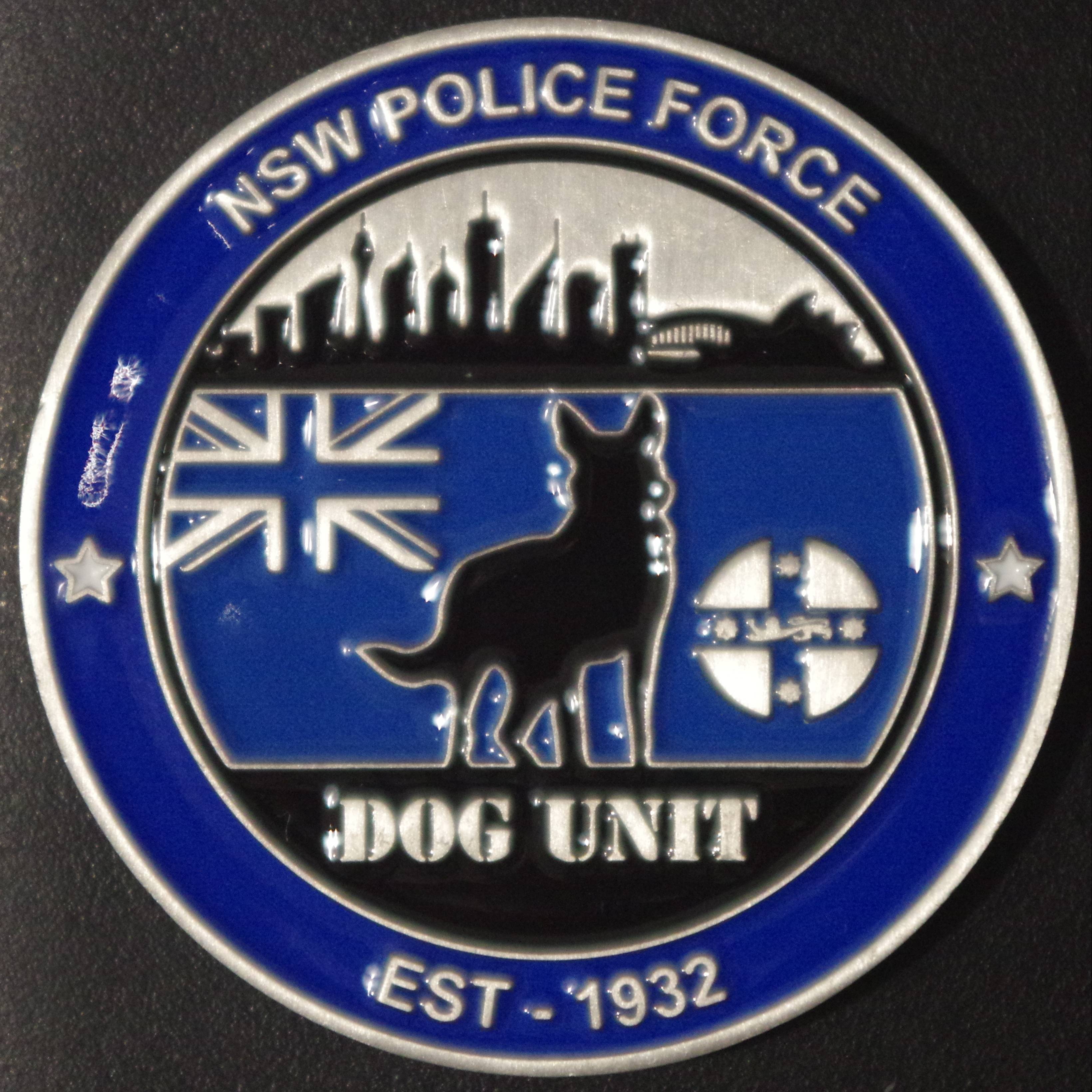 New South Wales Police Force Dog Unit — front