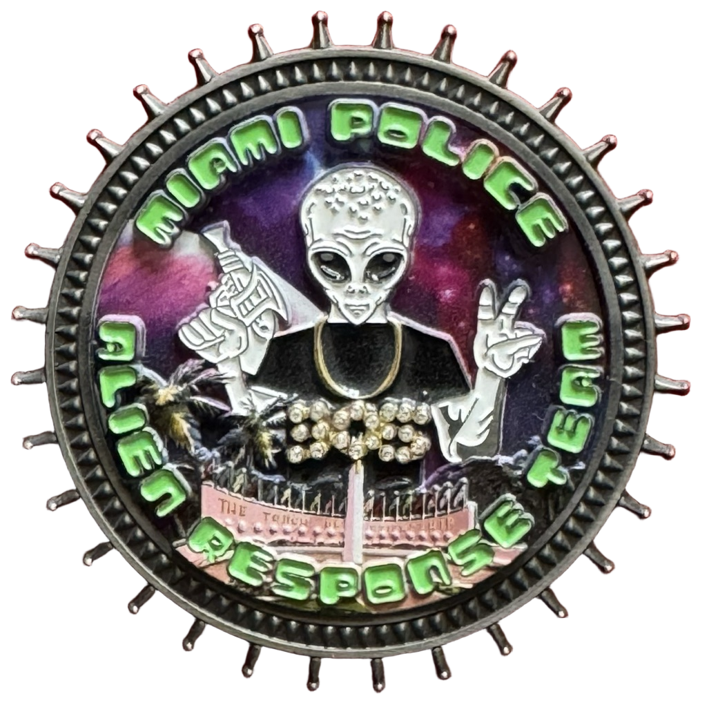 Miami Police Alien Response Team Glow in the dark — back