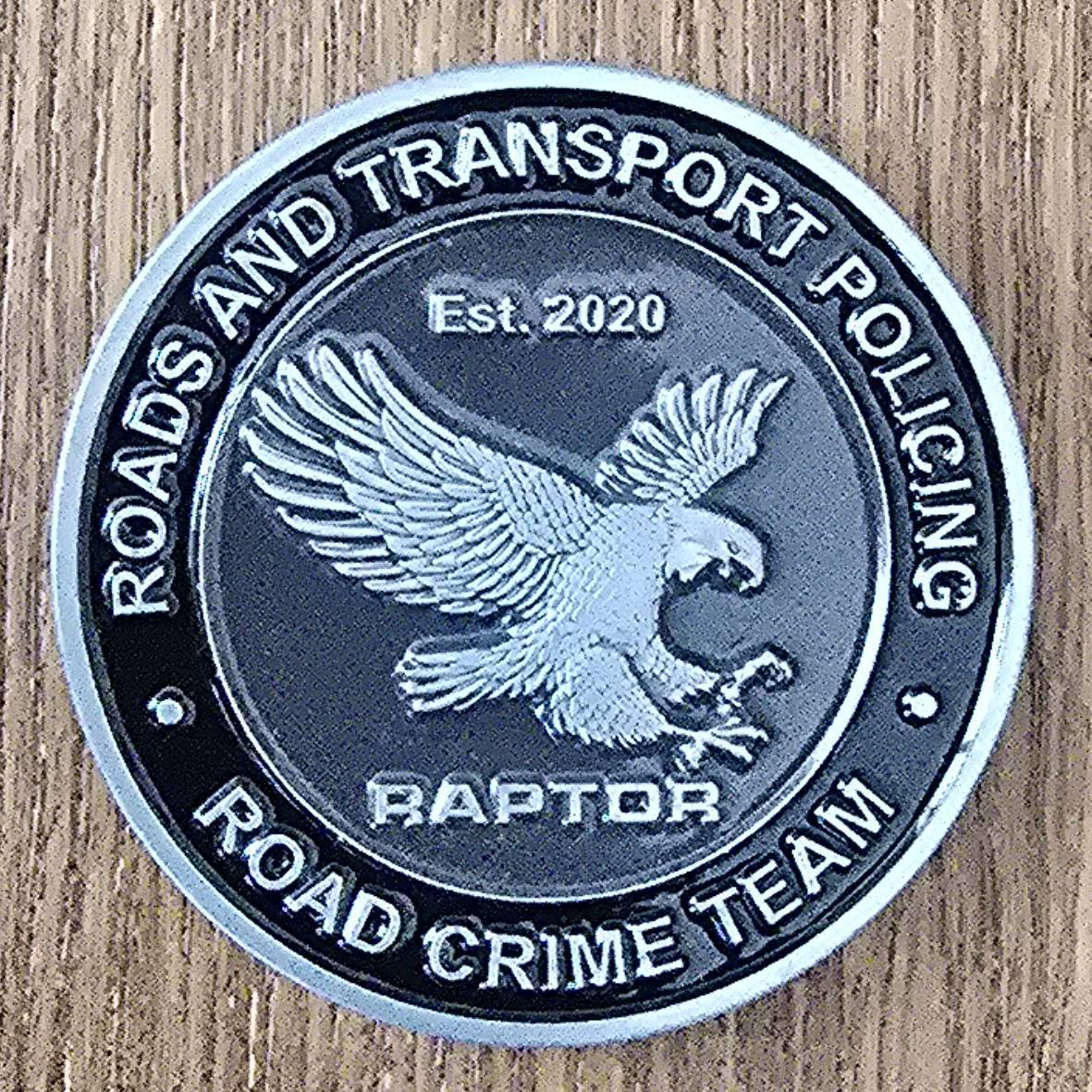 Roads and Transport Policing - silver — back