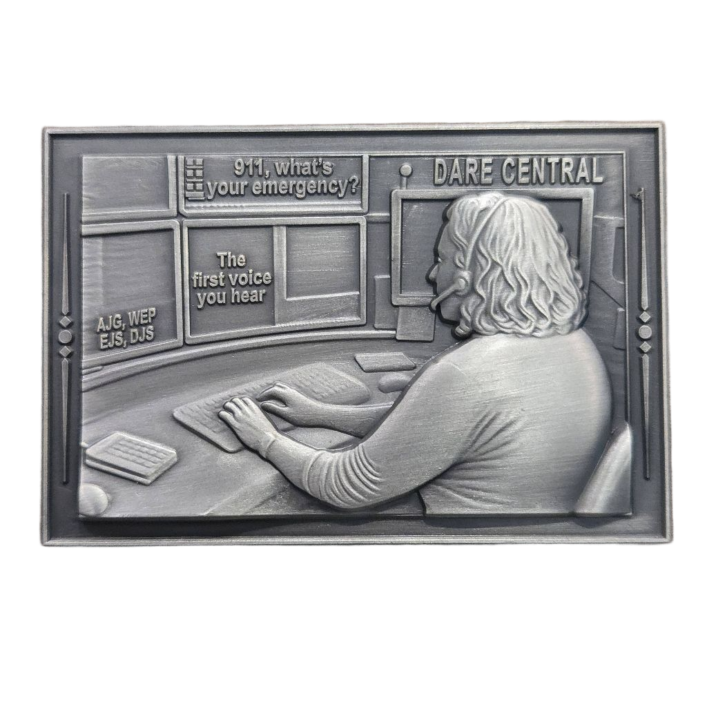 911 Dispatch Challenge Coin — back