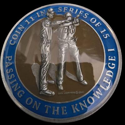 Dick Kramer coin 11 in a series of 15 Passing the knowledge  I