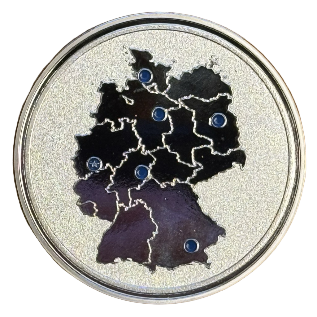 German Federal Police Aviation Anniversary Coin (Bundespolizei Flugdienst Jubiläum) - Germany — back