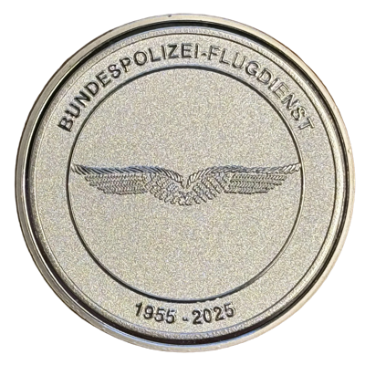 German Federal Police Aviation Anniversary Coin (Bundespolizei Flugdienst Jubiläum) - Germany