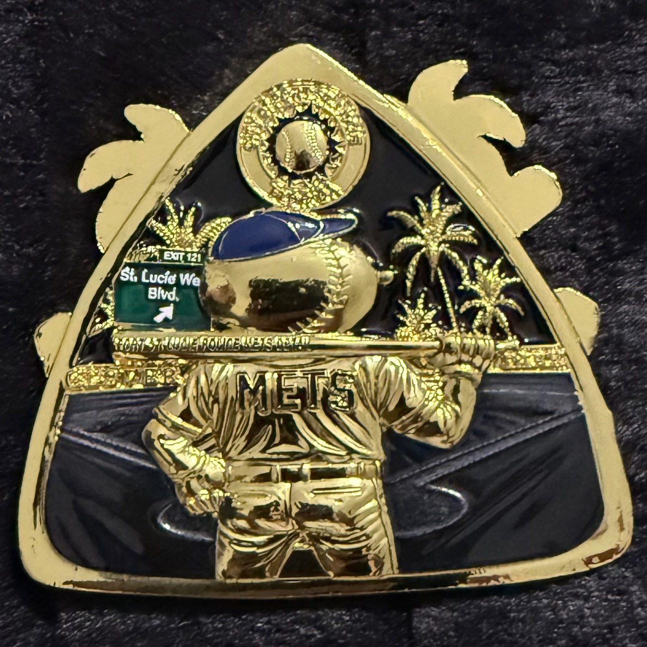 Port St. Lucie Police Department Mets Detail (Gold Variant) — back