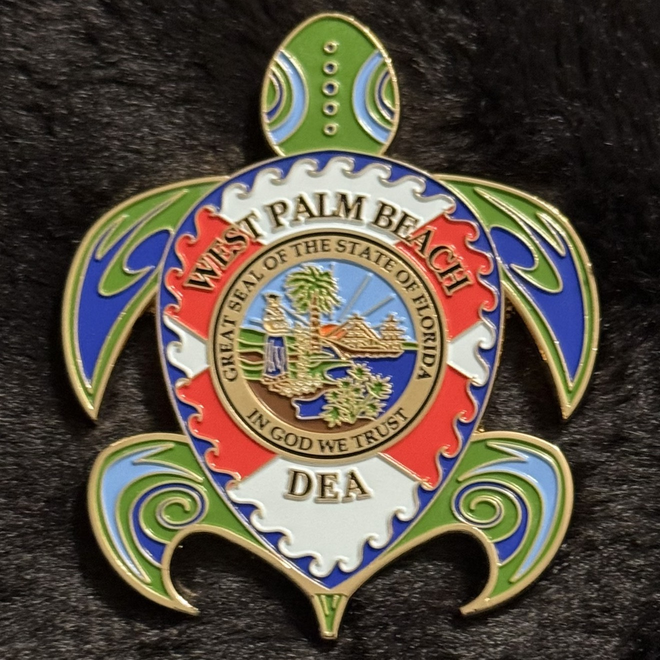 DEA West Palm Beach District Office Turtle (Gold Variant) — back