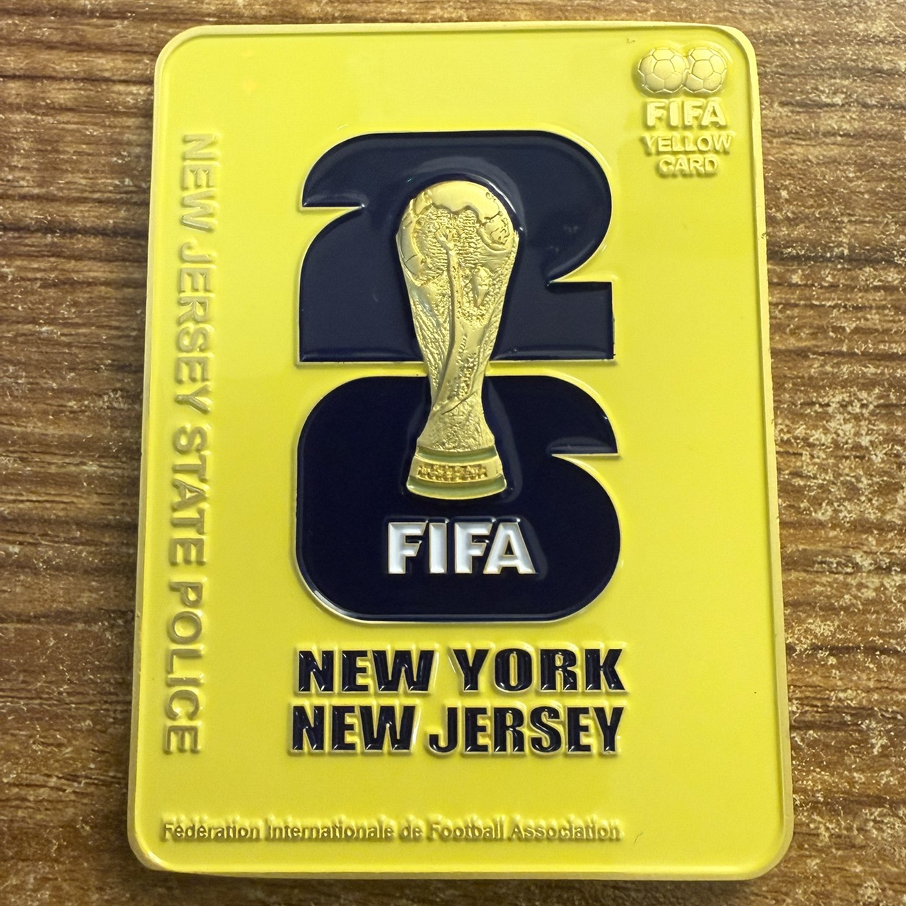 NJSP FIFA 2026 Yellow Card — back