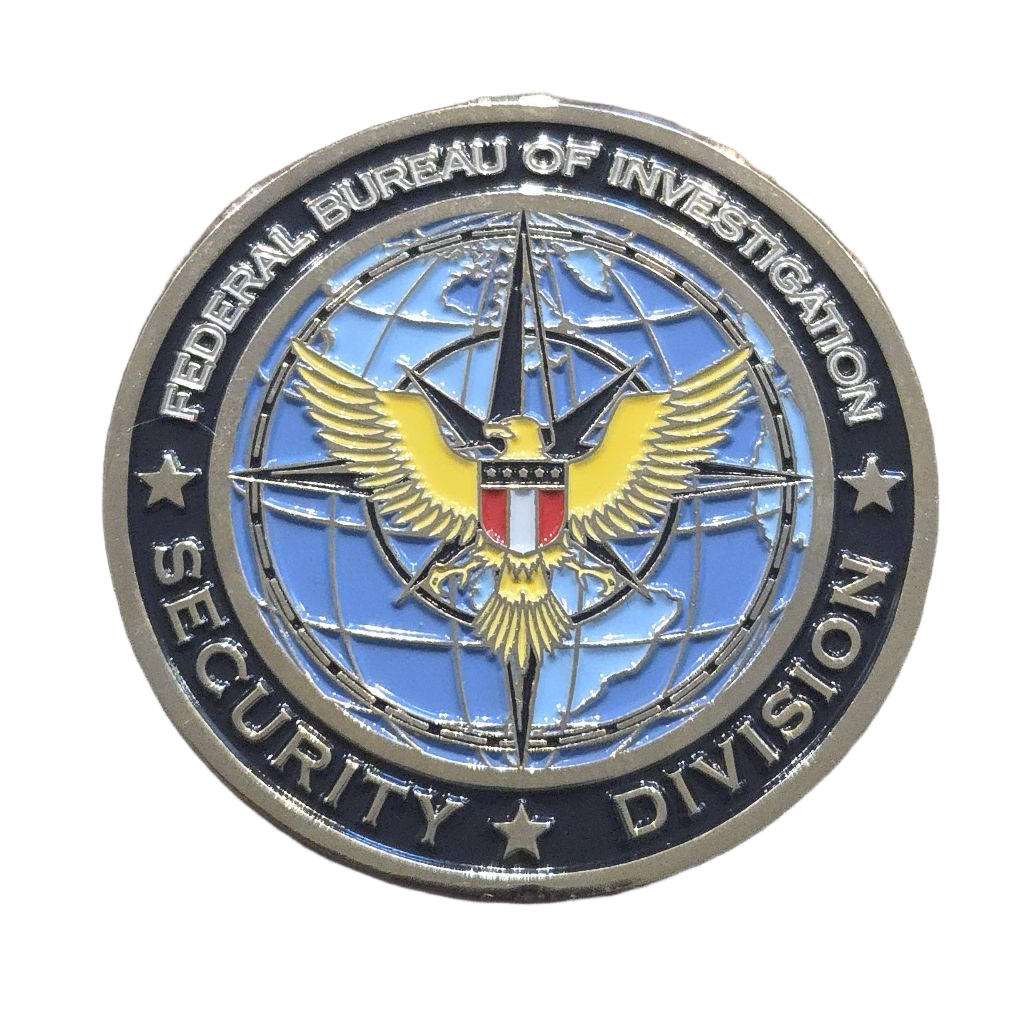 FBI Security Division Coin — back
