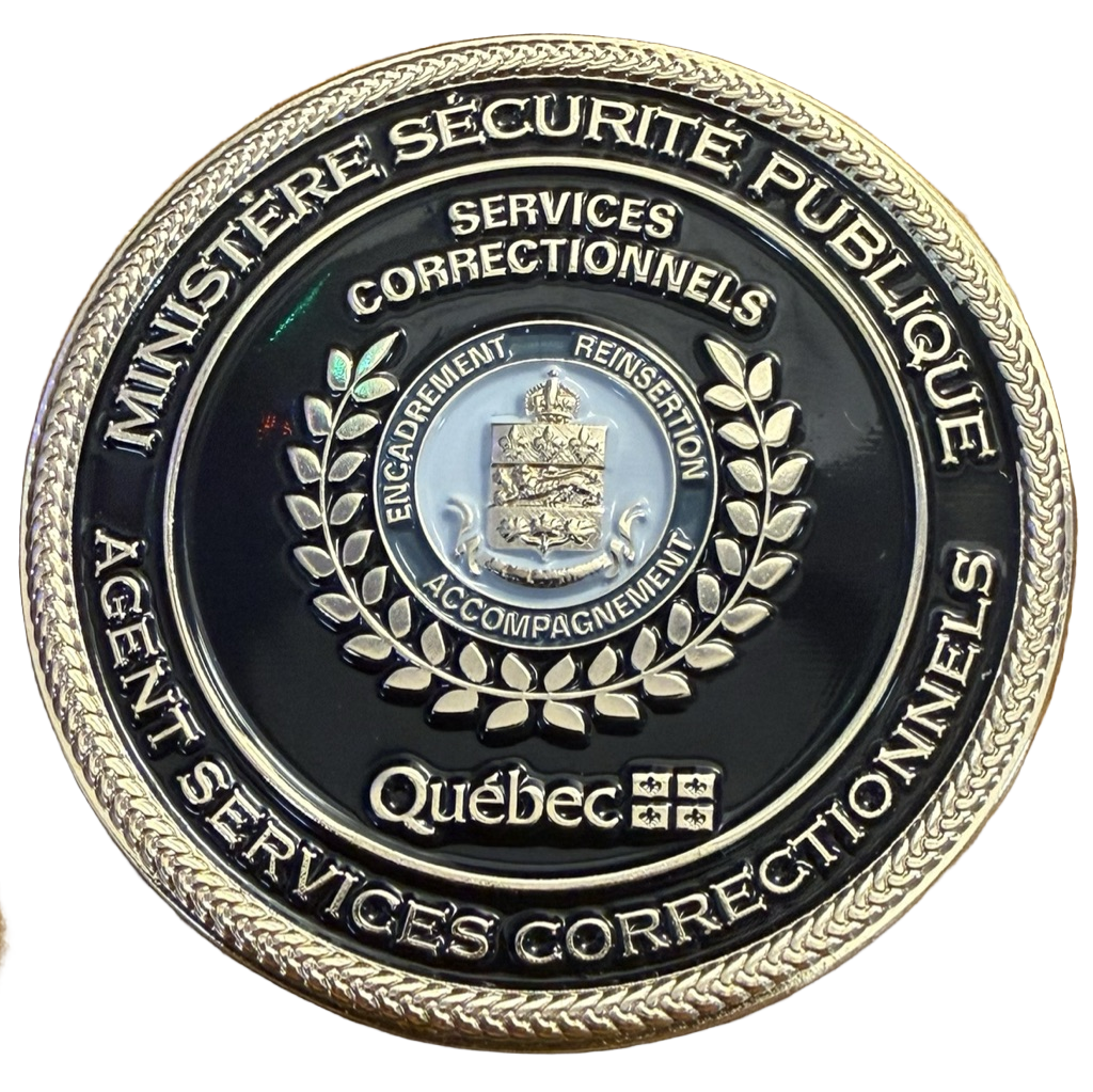 Quebec Ministry of Public Security Correctional Services Officer — back