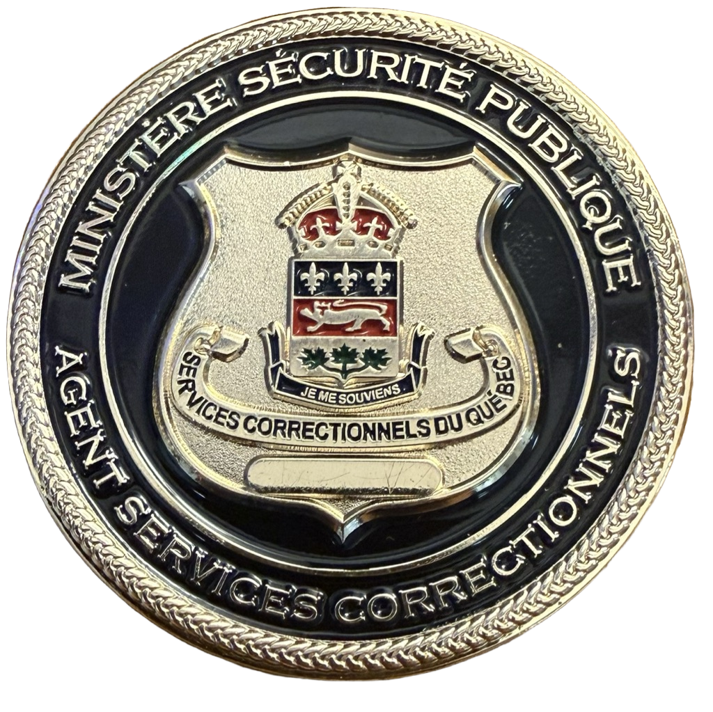 Quebec Ministry of Public Security Correctional Services Officer — front