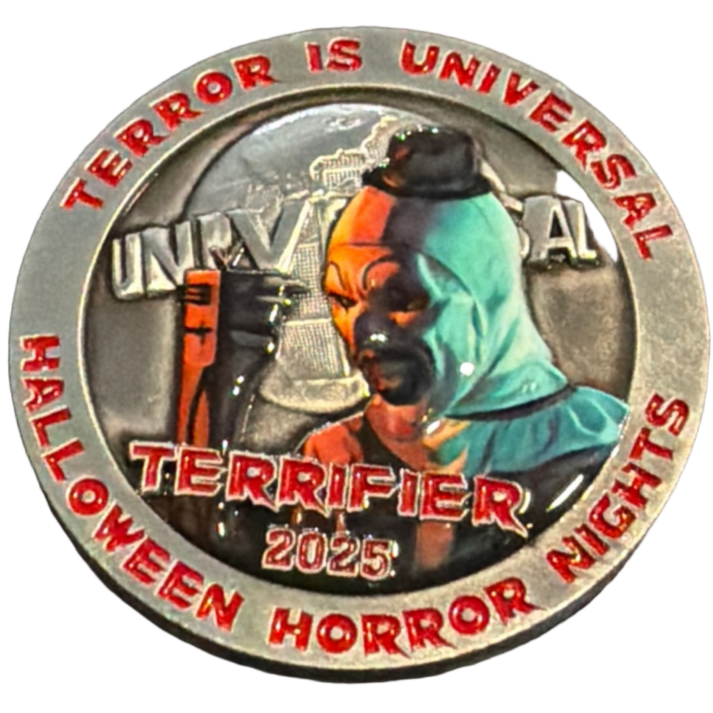 Universal 2025 Terrifier Silver HHN Security — front