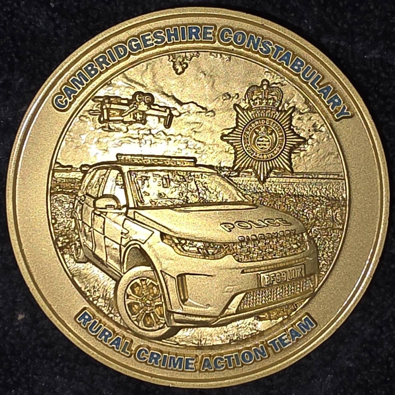 Cambridgeshire rural crime action team Ltd coin #25 — back