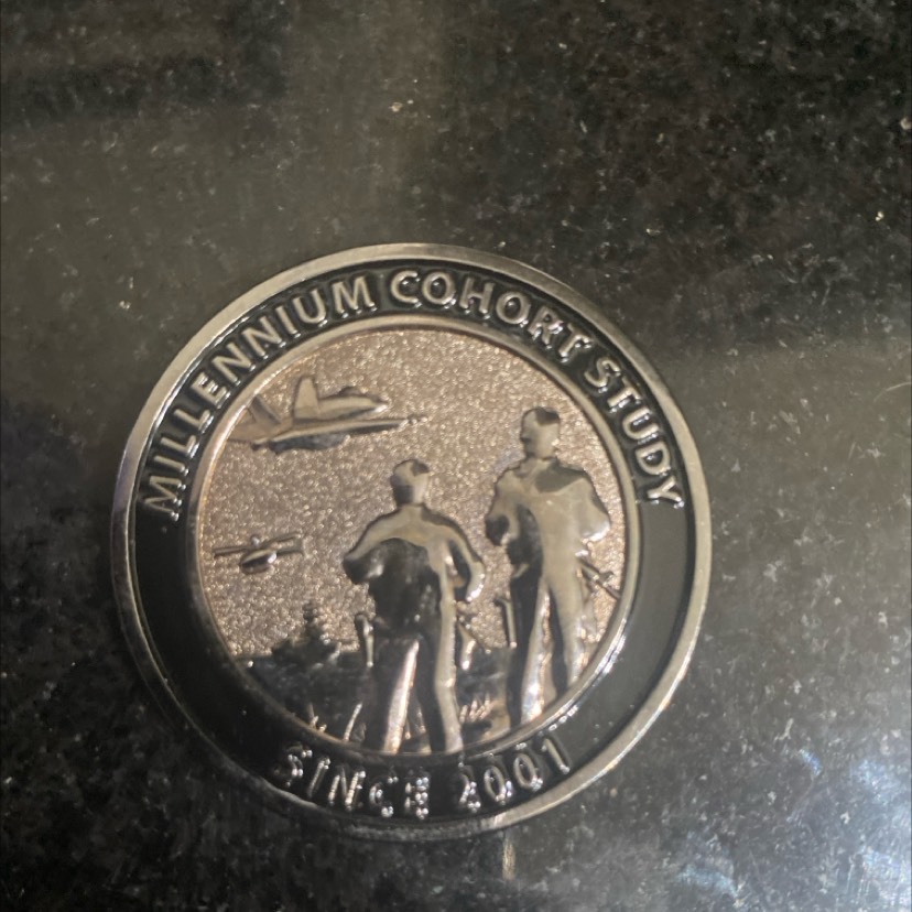 Millennium Cohort Study Coin – A Story of Service, Science, and Legacy — back