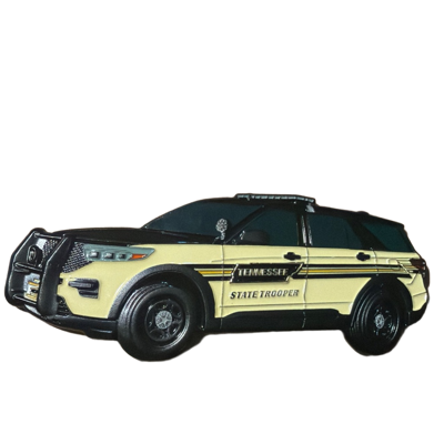 TN State Trooper Highway Patrol Car Coin