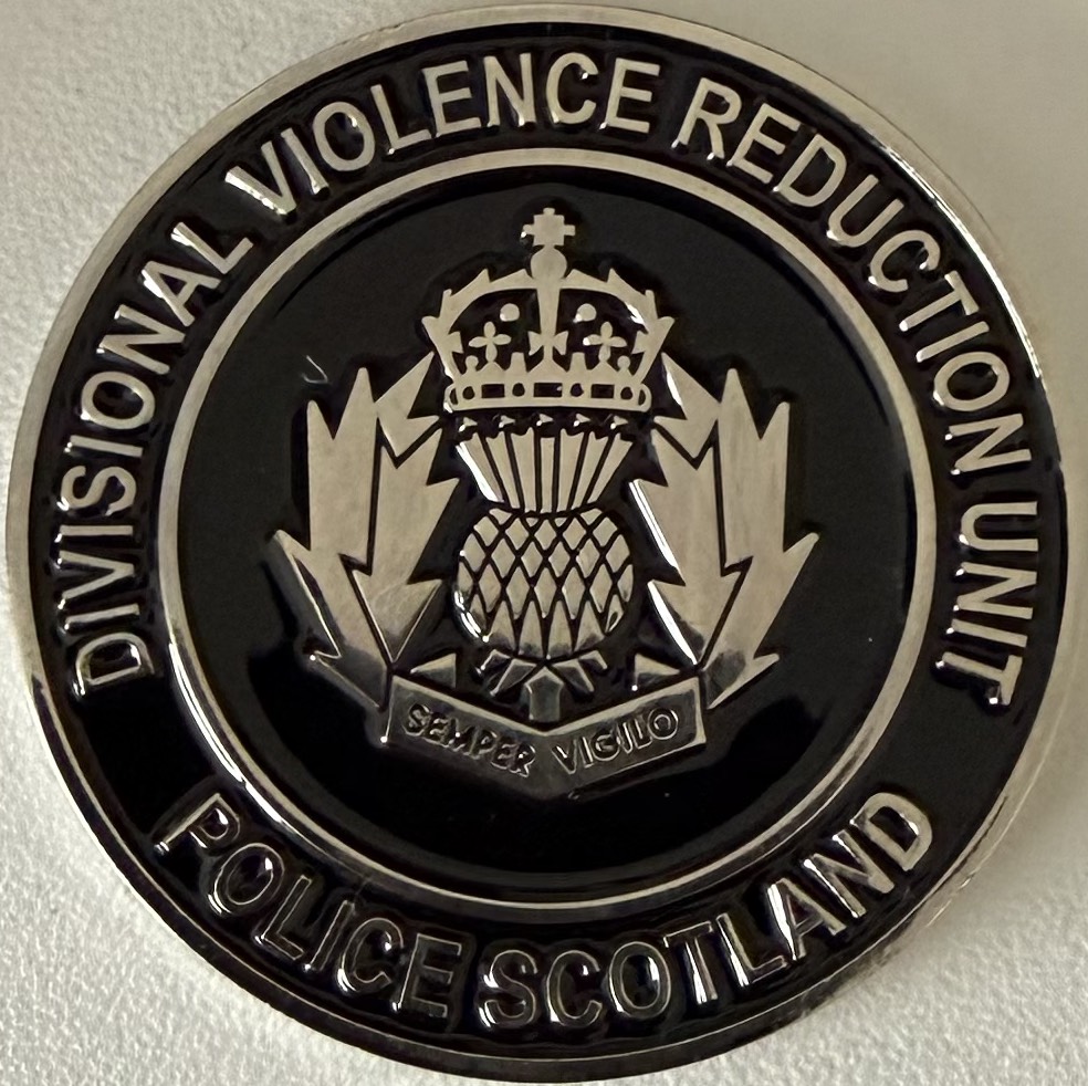 Police Scotland Greater Glasgow Divisional Violence Reduction Unit Challenge Coin — back