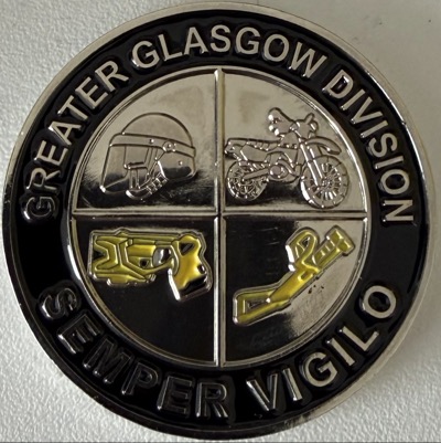 Police Scotland Greater Glasgow Divisional Violence Reduction Unit Challenge Coin