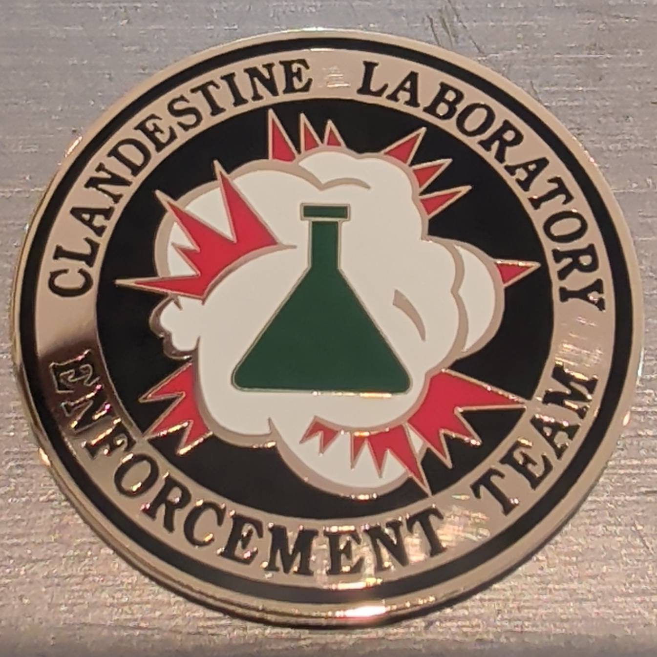 DEA Clandestine Laboratory Evidence Team — back